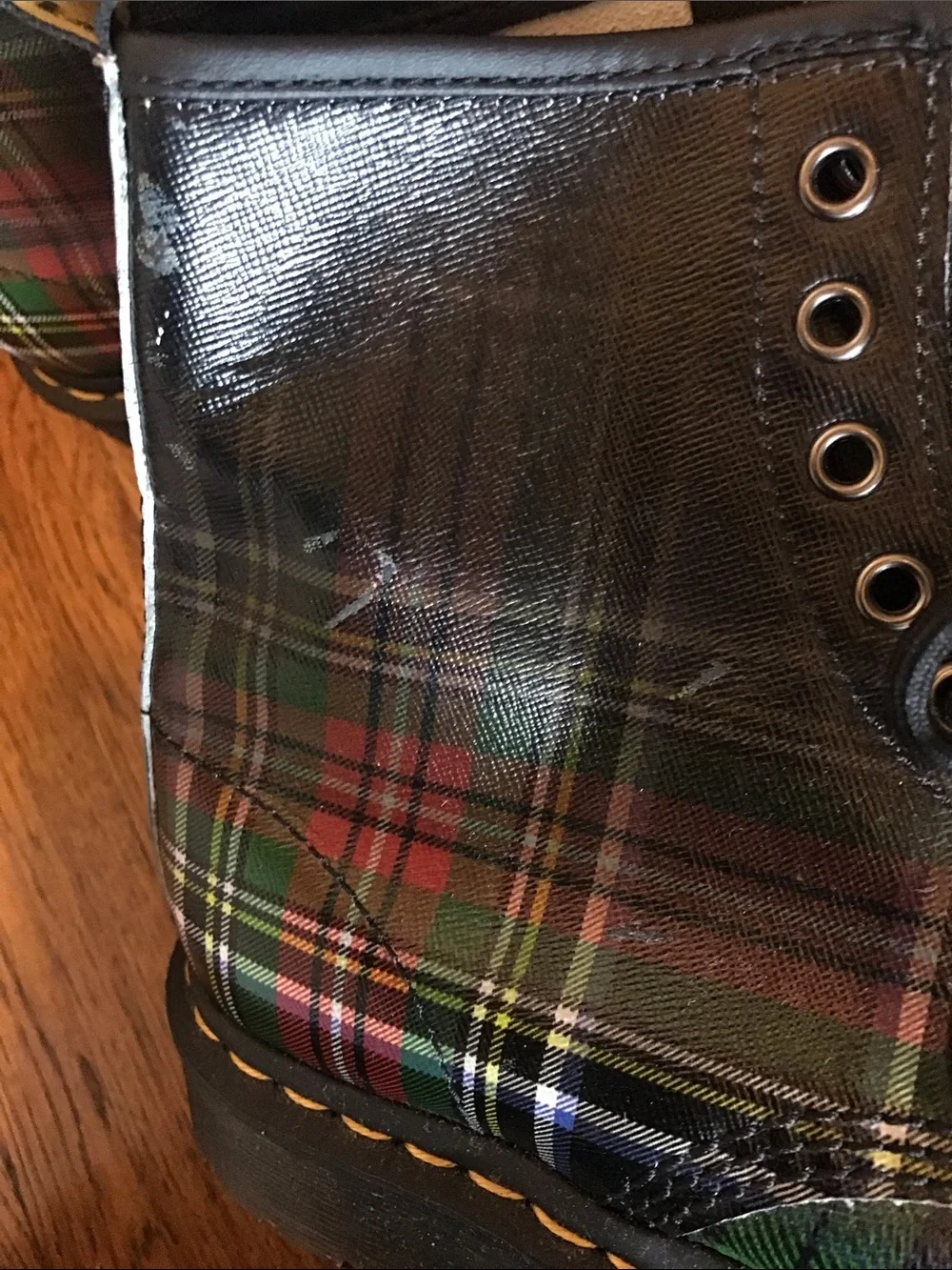 Doc Martens Tartan 1460 Boots / 8 US Ladies, 39 EU - Picture 10 of 11